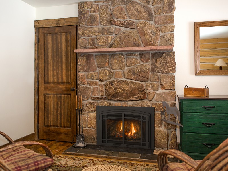 A Wood-Burning Fireplace Insert with Blower Allows for a Much Warmer Environment